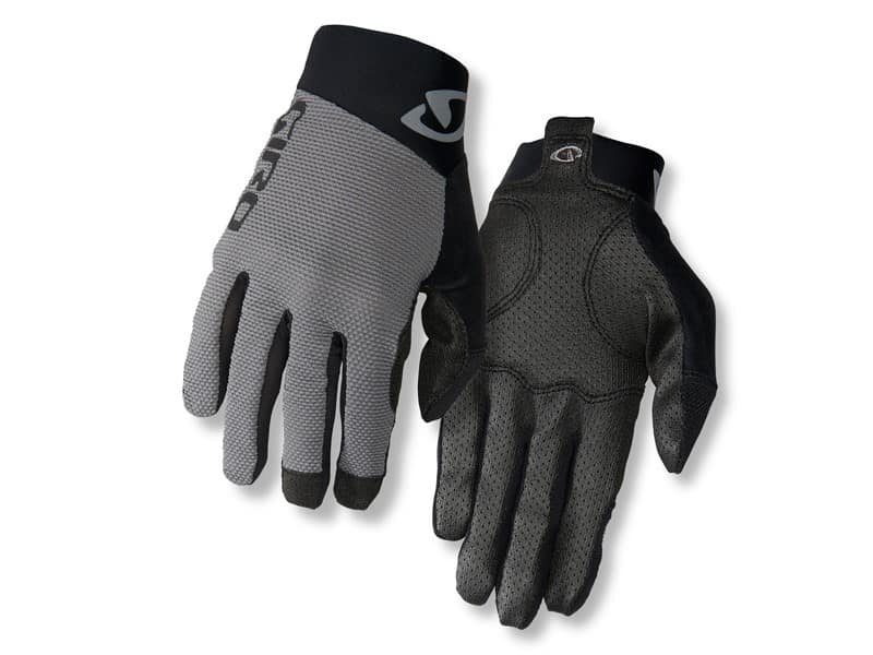 Rękawiczki męskie GIRO RIVET II długi palec titanium black roz. XXL (obwód dłoni od 267 mm / dł. dłoni od 211 mm) (WYPRZEDAŻ -70%)
