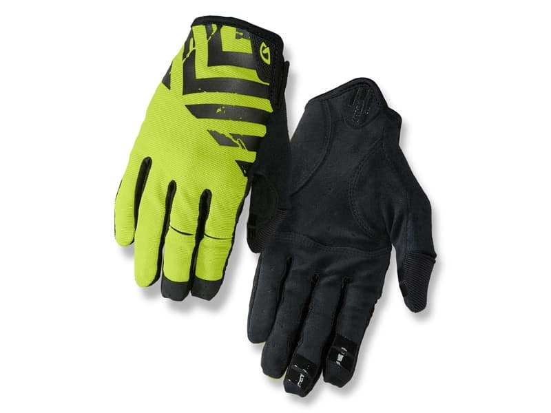 Rękawiczki męskie GIRO DND długi palec black lime roz. XXL (obwód dłoni od 267 mm / dł. dłoni od 211 mm) (WYPRZEDAŻ -50%)