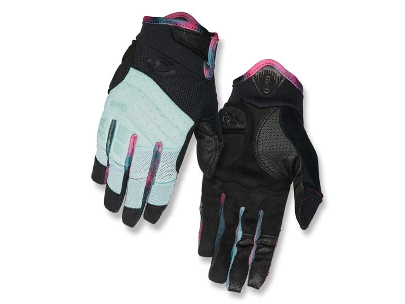 Rękawiczki damskie GIRO XENA długi palec mint tie-dye roz. S (obwód dłoni 155-169 mm / dł. dłoni 160-169 mm) (WYPRZEDAŻ -70%)