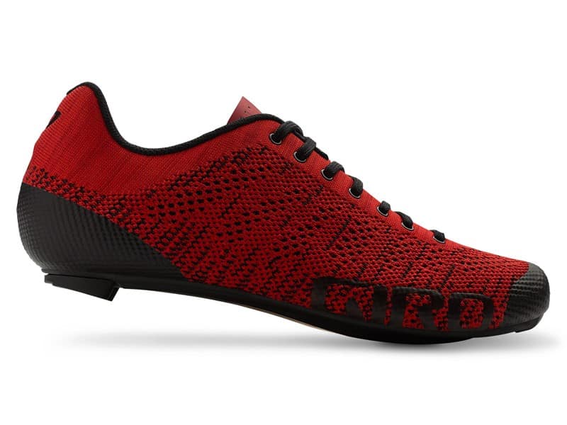 Vyriški plento dviračių batai GIRO EMPIRE E70 KNIT bright red dark red, dydis 44,5