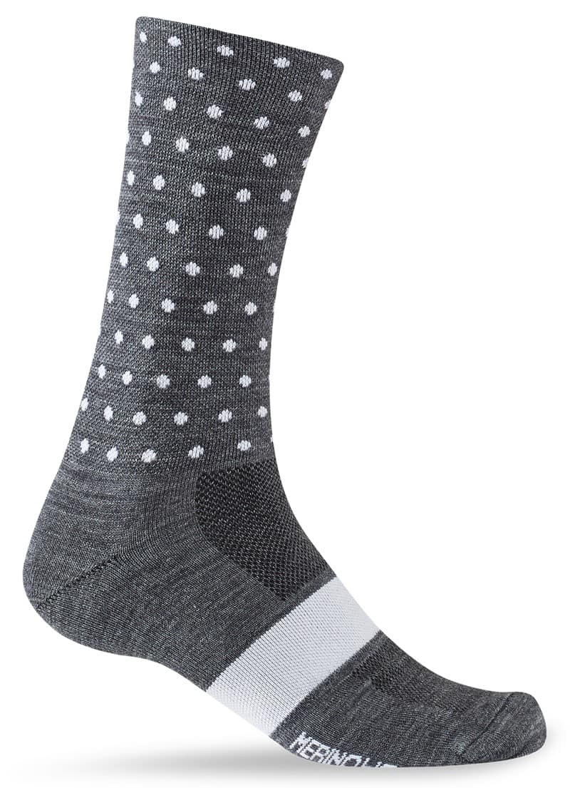 Skarpety GIRO SEASONAL MERINO WOOL charcoal white dots roz. M (40-42) (NEW)