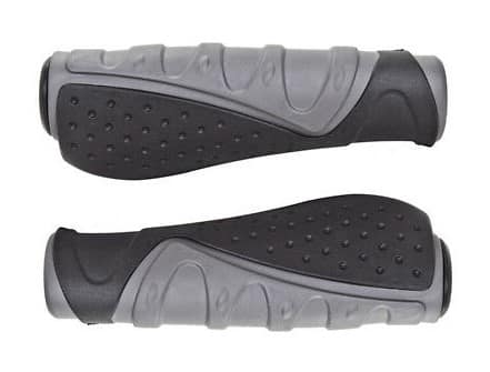 Chwyty kierownicy CLARKS CL-301, Ergonomiczne 135mm, Czarno-szare (DWZ)