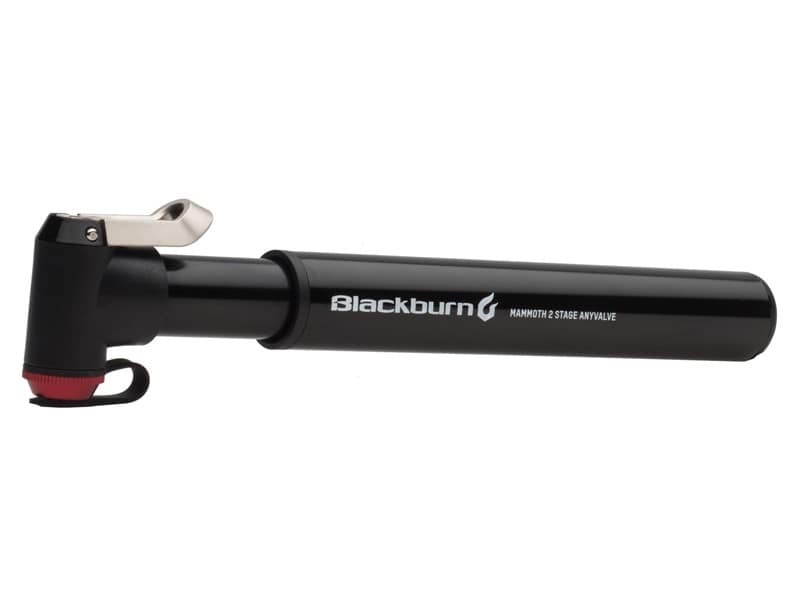 Pompka ręczna BLACKBURN MAMMOTH 2 STAGE ANYVALVE HP HV 120psi czarna (NEW).