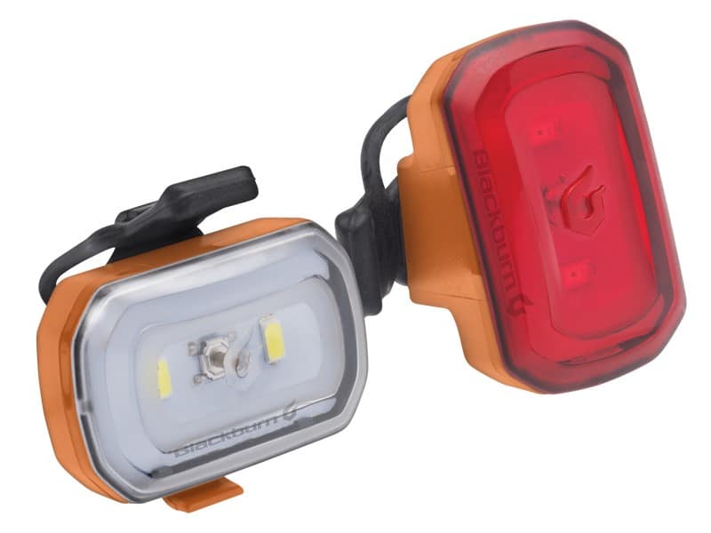 Zestaw lampki BLACKBURN CLICK USB przód 60 lumenów, CLICK USB tył 20 lumenów pomarańczowe (NEW).