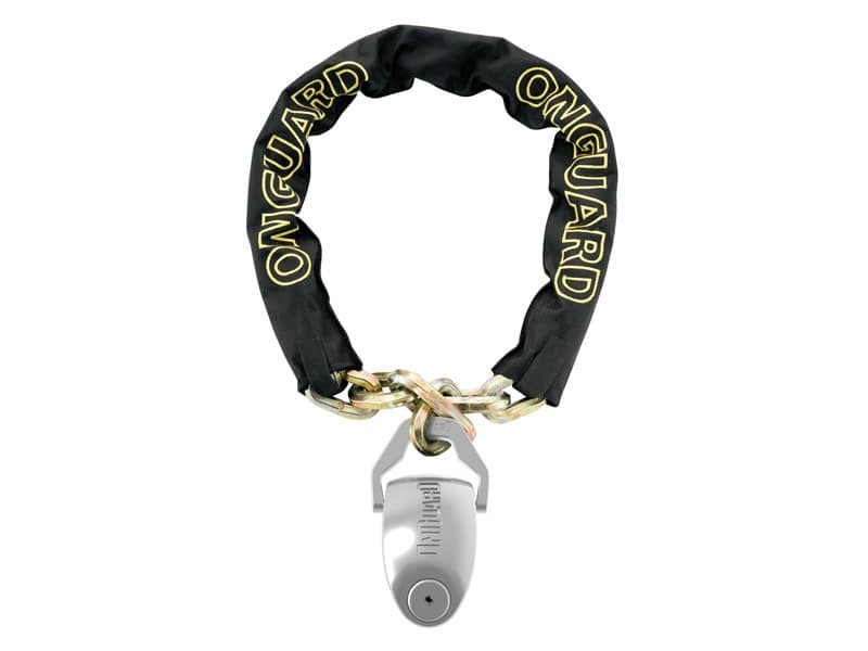 Zapięcie rowerowe ONGUARD MASTIFF ALARM 120dB 8304 ŁAŃCUCH 110cm*10mm - KŁÓDKA (NEW)