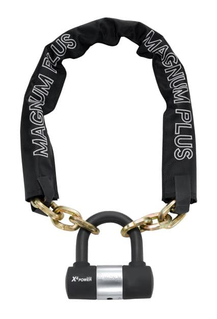 Zapięcie rowerowe MAGNUM 3040 ŁAŃCUCH + MINI U-LOCK - 8mm 85cm - 5 x Klucze z kodem + KŁÓDKA U-LOCK (NEW)