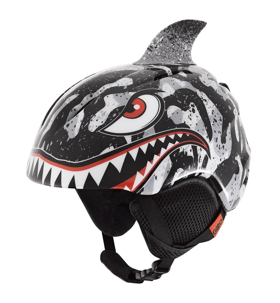 Kask zimowy GIRO LAUNCH PLUS black grey tiger shark roz. XS (48.5-52 cm) (NEW 2023/2024)