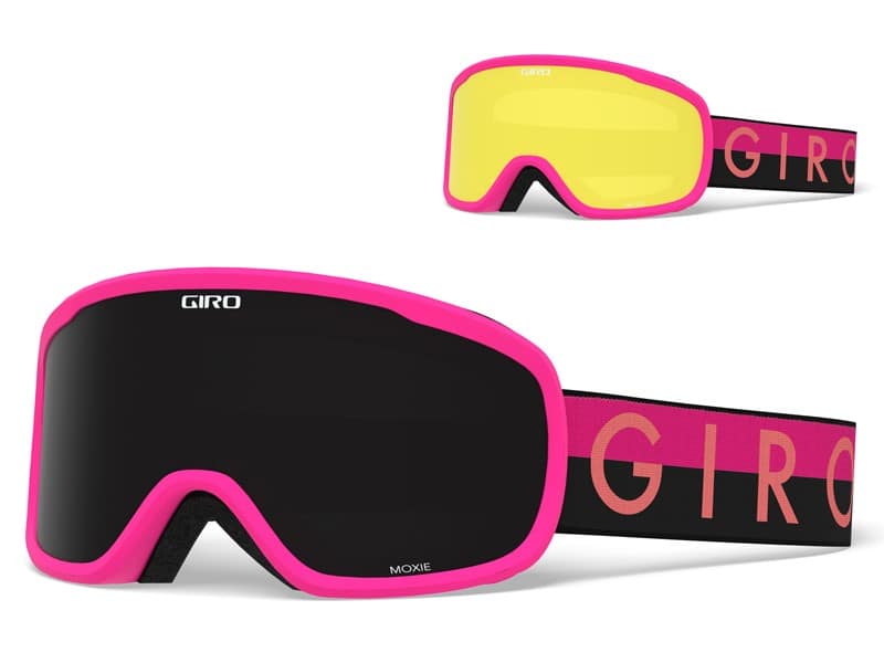 Gogle zimowe GIRO MOXIE PINK THROWBACK (Cylindryczne) (szyba ULTRA BLACK 9% S3 + YELLOW 77% S1) (NEW 2023/2024).