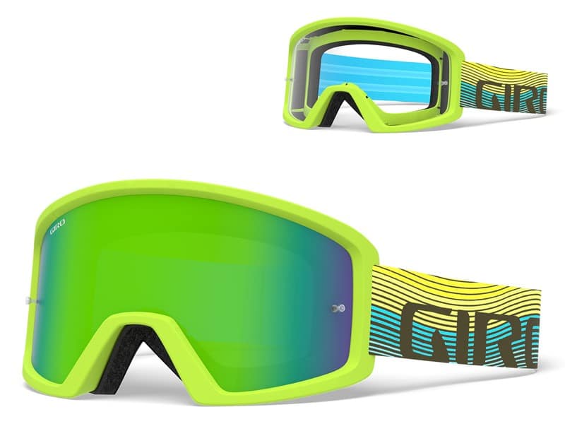 Gogle GIRO TAZZ MTB iceberg heatwave (Szyba kolorowa LDN xx% S3 + Szyba Przeźroczysta 99% S0) mocowanie pod zrywki (DWZ) (WYPRZEDAŻ -50%)
