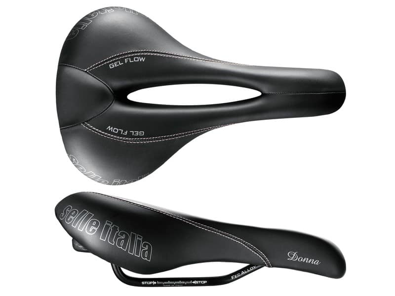 Siodło SELLE ITALIA SPORTOURING DONNA FLOW L (id match L2), Pręty Fec Alloy, Żel, 345g (NEW)
