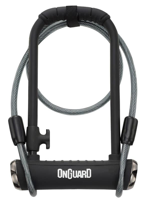 Zapięcie rowerowe ONGUARD PITBULL DT X-SERIES 8005 U-LOCK + CABLE - ⌀14mm, Wymiary: 115mm x 230mm, 5x Kluczy z kodem + LINKA 10mm x 120cm (NEW)