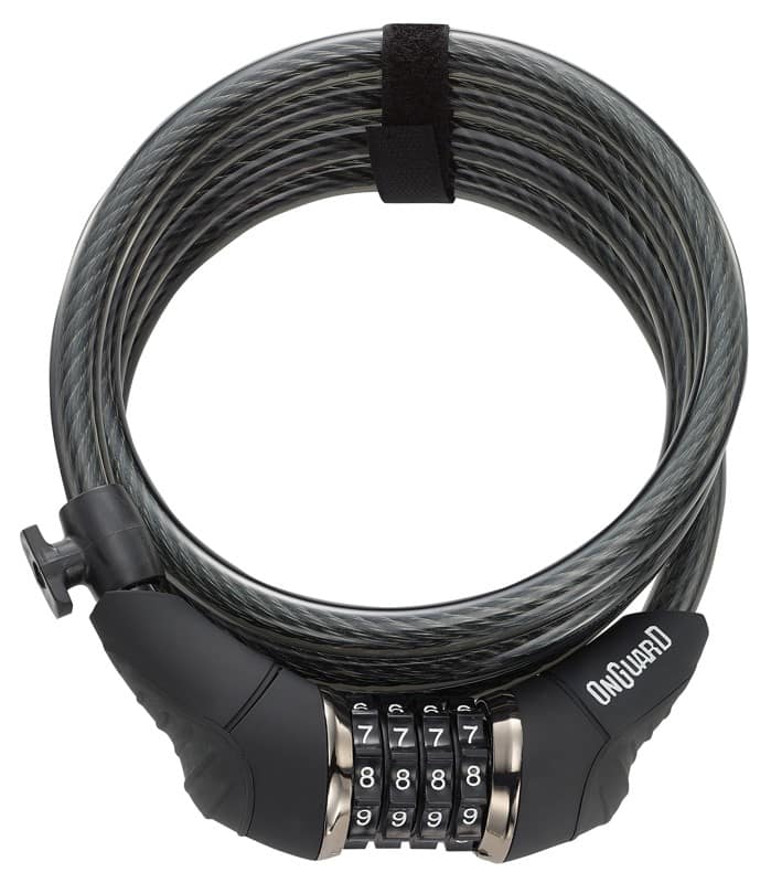 Zapięcie rowerowe ONGUARD DOBERMAN X-SERIES 8031 LINKA SPIRALNA + SZYFR, Wymiary: 185cm x 12mm (NEW)