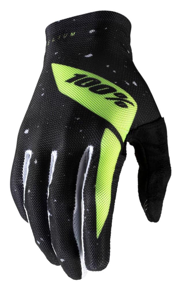 Pilnų pirštų pirštinės 100% CELIUM Glove black fluo yellow, dydis L (delno ilgis 193-200 mm)