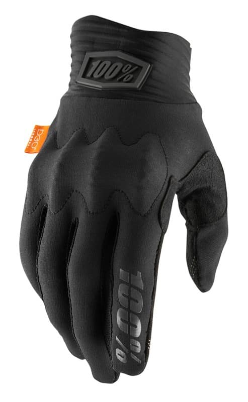 Pilnų pirštų pirštinės 100% COGNITO Glove black charcoal, dydis XXL (delno ilgis 209-216 mm)