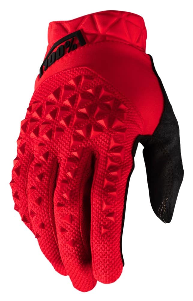 Pilnų pirštų pirštinės 100% GEOMATIC Glove red, dydis XXL (delno ilgis 209-216 mm)