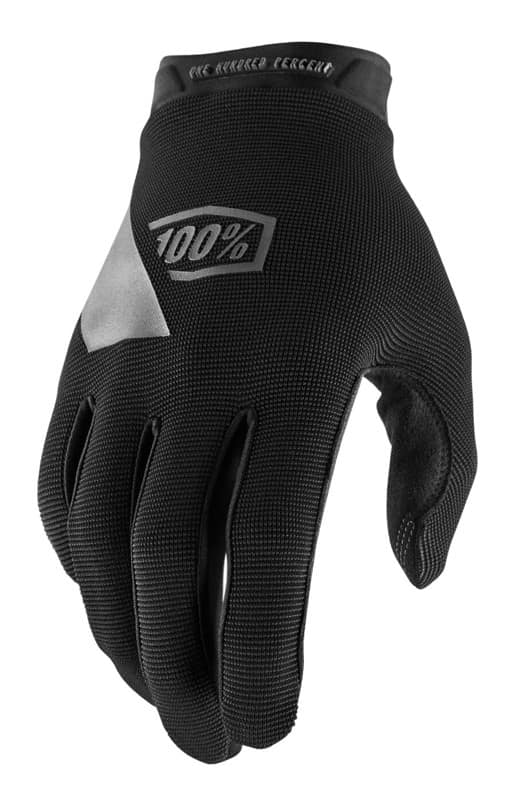 Pilnų pirštų pirštinės 100% RIDECAMP Glove black, dydis XXL (delno ilgis 209-216 mm)