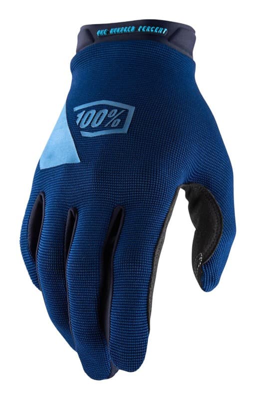 Pilnų pirštų pirštinės 100% RIDECAMP Glove navy, dydis S (delno ilgis 181-187 mm)