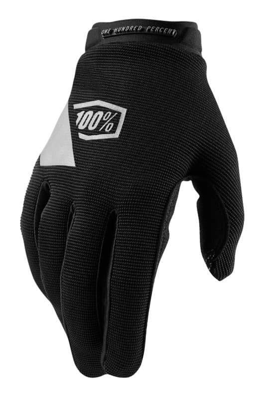 Moteriškos pilnų pirštų pirštinės 100% RIDECAMP Glove black, dydis XL (delno ilgis 187-193 mm)