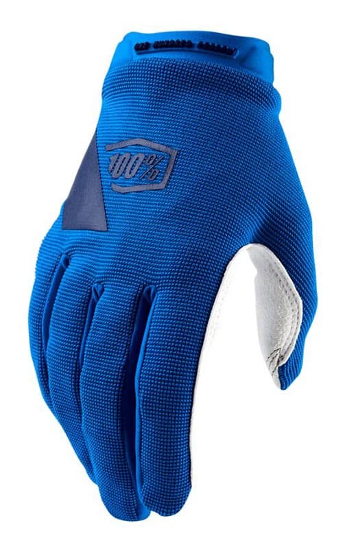 Moteriškos pilnų pirštų pirštinės 100% RIDECAMP Glove blue, dydis XL (delno ilgis 187-193 mm)