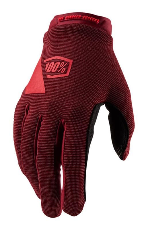 Moteriškos pilnų pirštų pirštinės 100% RIDECAMP Glove brick, dydis XL (delno ilgis 187-193 mm)