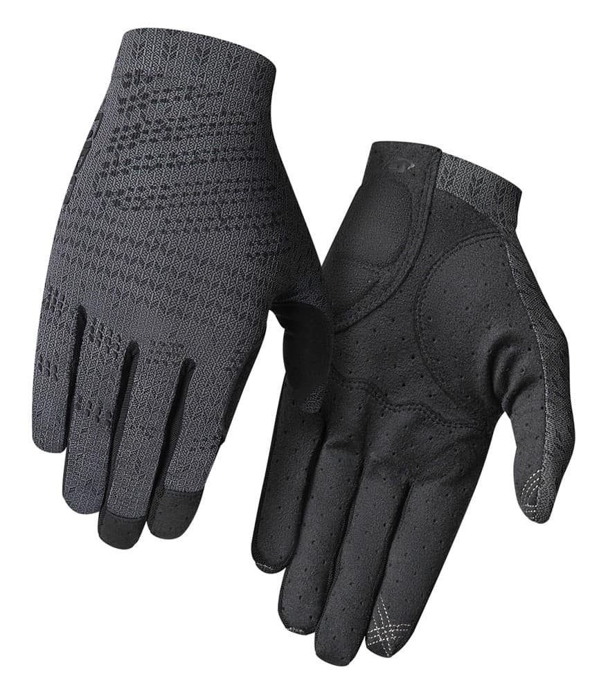 Vyriškos pilnų pirštų pirštinės GIRO XNETIC TRAIL coal, dydis M (delno apimtis 203-229 mm / delno ilgis 181-188 mm)
