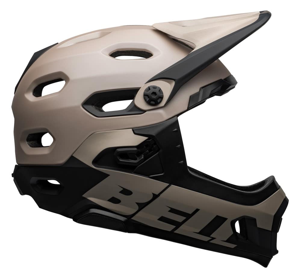 Kask full face BELL SUPER DH SPHERICAL matte gloss sand black roz. L (58–62 cm) (NEW 2025)