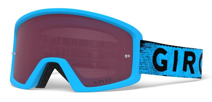 Gogle GIRO BLOK MTB blue hypnotic (Szyba Niebieka Lutrzana VIVID-Carl Zeiss TRAIL + Szyba Przeźroczysta 99% S0) (DWZ) (WYPRZEDAŻ -50%)