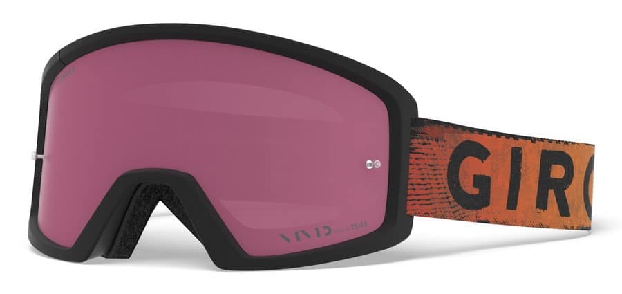 Gogle GIRO TAZZ MTB black red hypnotic (Szyba kolorowa VIVID-Carl Zeiss TRAIL + Szyba Przeźroczysta 99% S0) (DWZ) (WYPRZEDAŻ -50%)