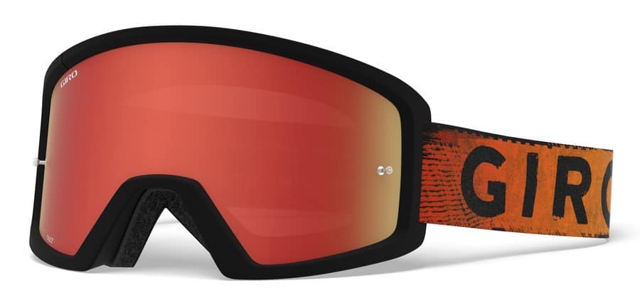 Gogle GIRO TAZZ MTB black red hypnotic (Szyba kolorowa AMBER SCARLET trail + Szyba Przeźroczysta 99% S0) (DWZ) (WYPRZEDAŻ -50%)