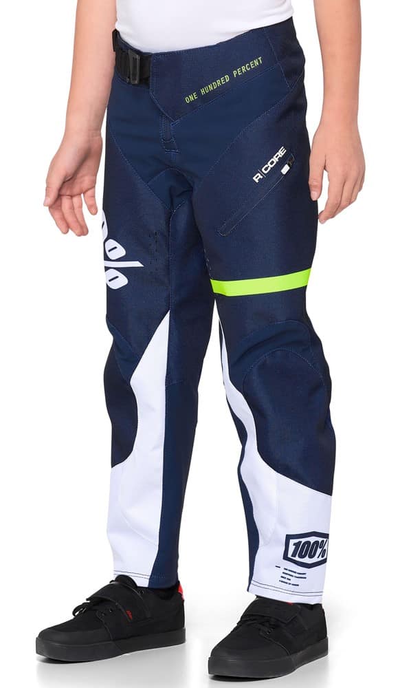 Spodnie juniorskie 100% R-CORE Pants dark blue yellow roz. 26 (40 EUR) (DWZ)