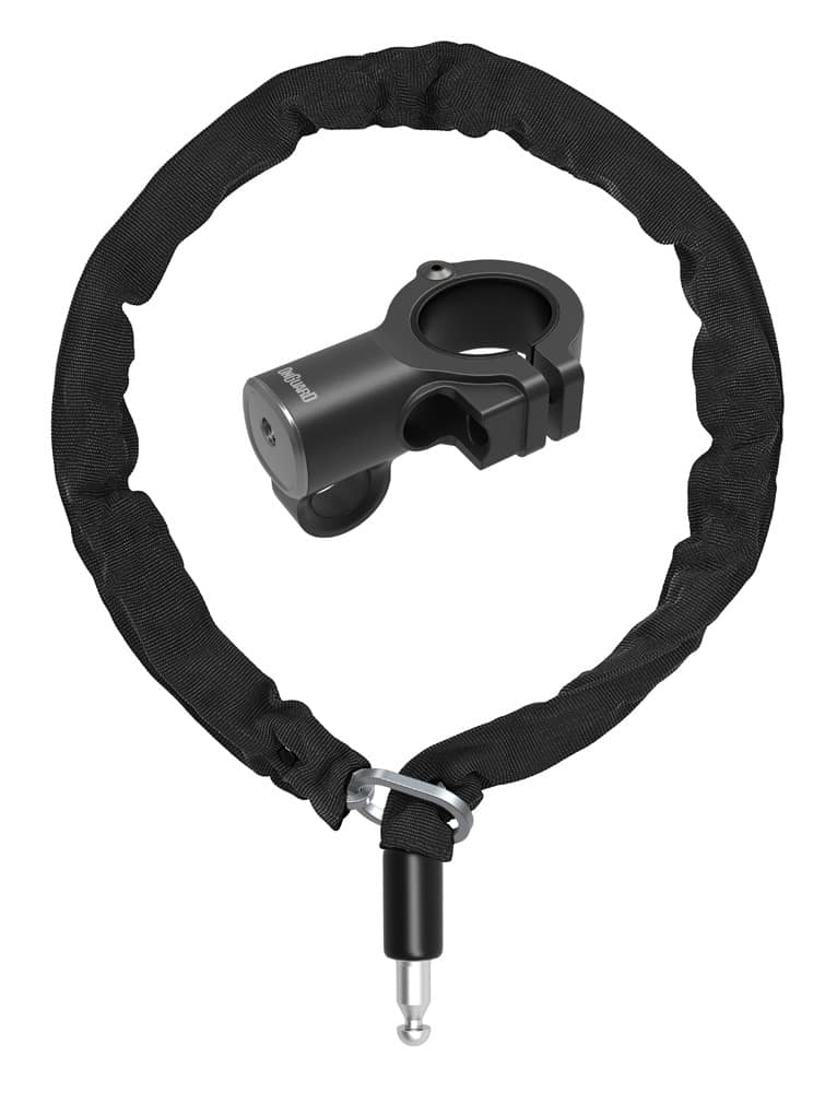 Grandininė elektrinio paspirtuko spyna ONGUARD 8291, 4 mm x 120 mm, 2 koduoti raktai
