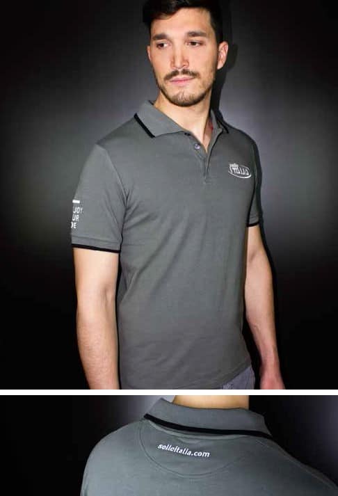 Polo T-Shirt SELLE ITALIA Antracite Grey roz. S (NEW).