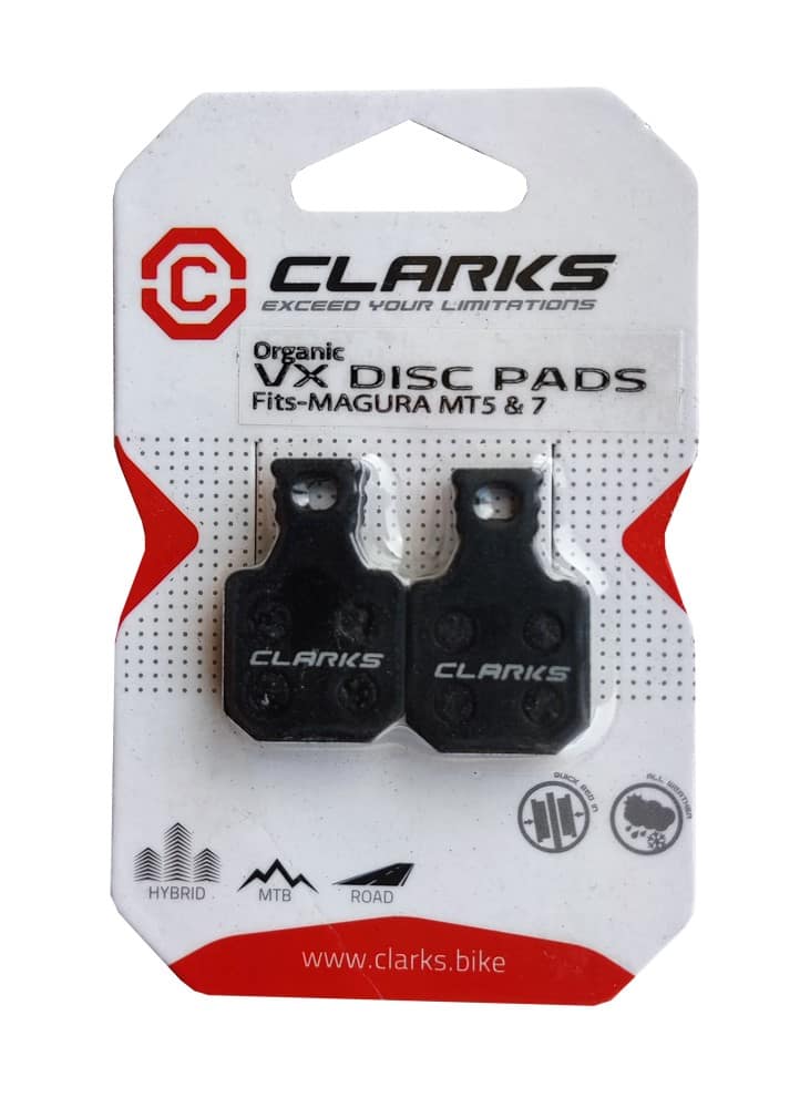CLARKS VX866 dervinės diskinių stabdžių kaladėlės, skirtos MAGURA (MT5, MT7 (komplekte 2 vnt.))