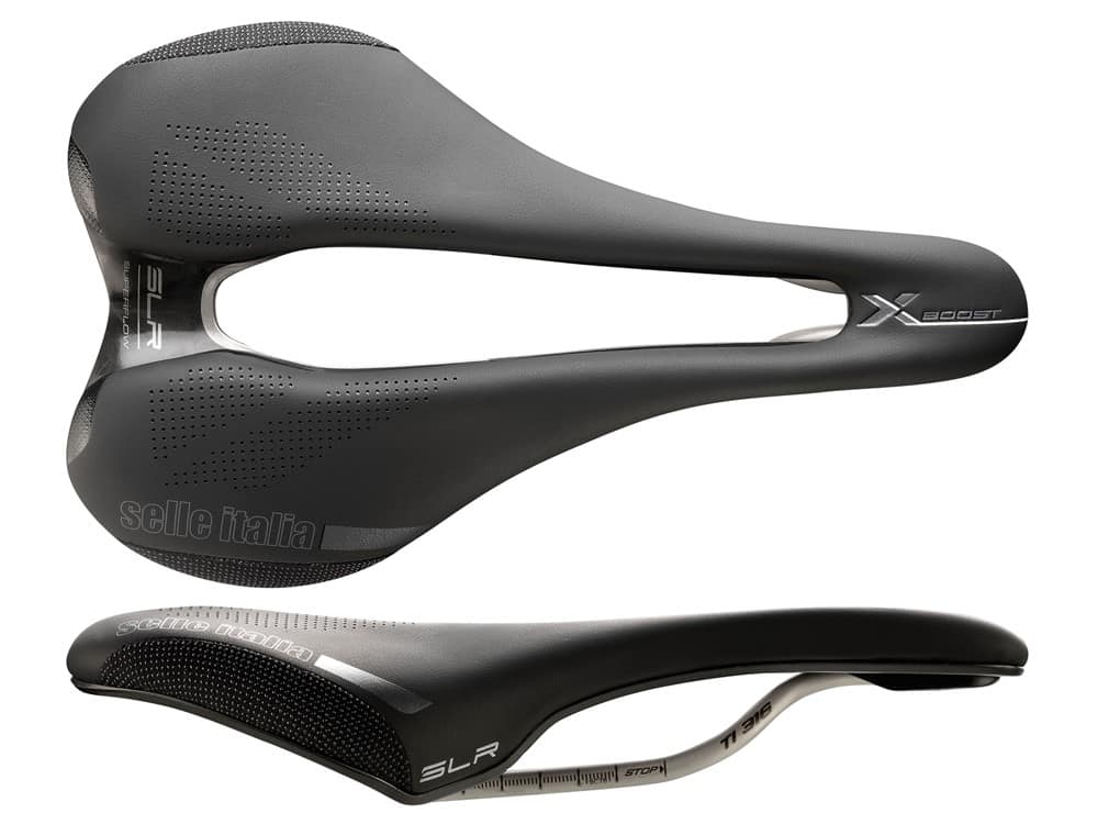 SELLE ITALIA SLR BOOST X-CROSS TI316 SUPERFLOW S balnelis (ID Match S3), juodas, 195 g