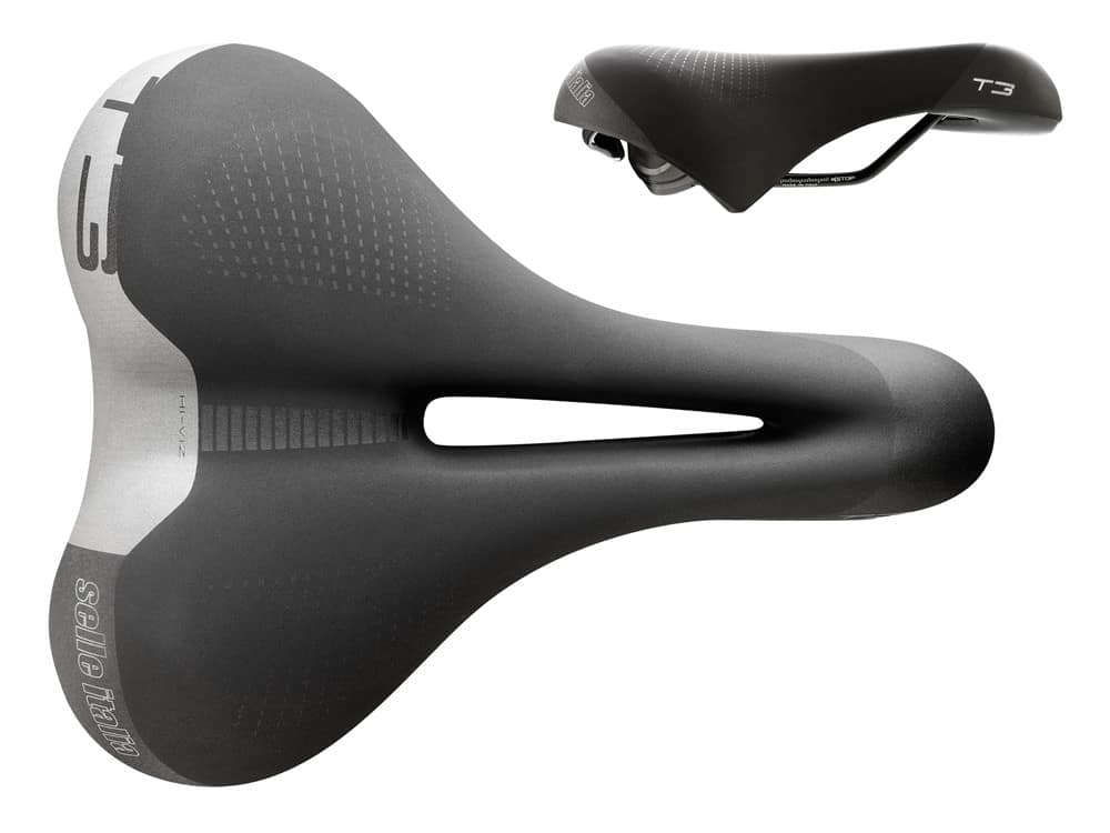 SELLE ITALIA SPORTOURING T 3 FLOW S balnelis (ID Match S2), FeC Alloy bėgeliai, Hi-Viz, gelis, 480 g