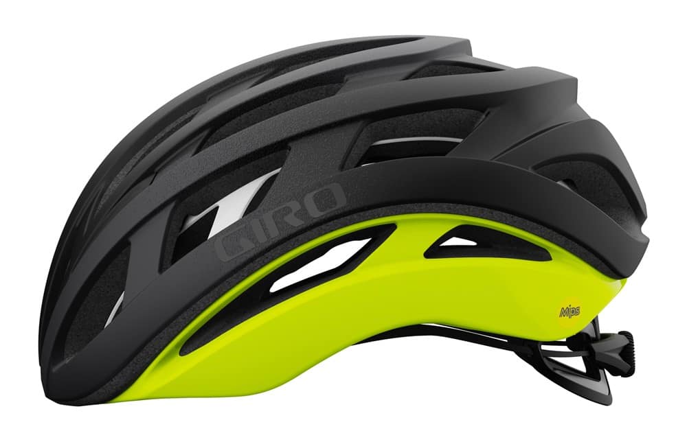 Kask szosowy GIRO HELIOS SPHERICAL matte black fade highlight yellow roz. S (51-55 cm) (NEW 2025)