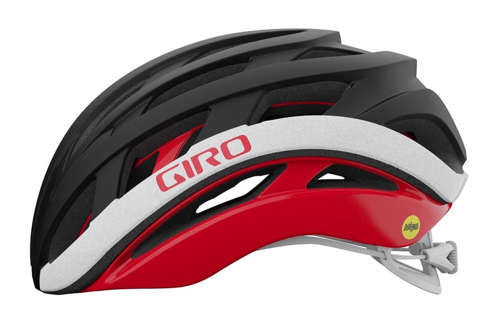 Kask szosowy GIRO HELIOS SPHERICAL matte black red roz. S (51-55 cm) (NEW 2025)