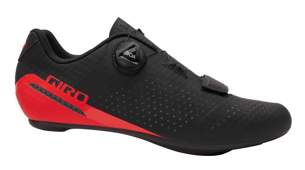 Vyriški plento dviračių batai GIRO CADET CARBON black bright red, dydis 48
