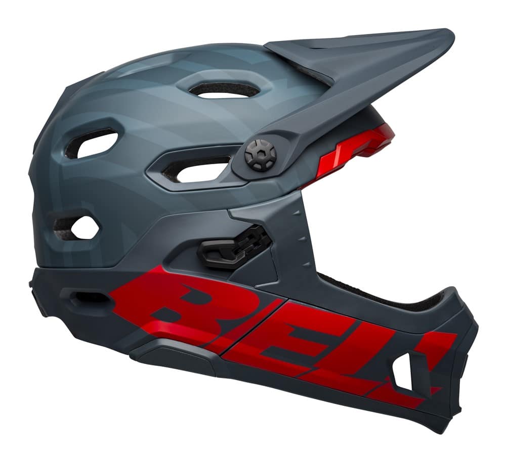 Kask full face BELL SUPER DH SPHERICAL prime matte blue crimson roz. L (59-63 cm) (NEW 2025)