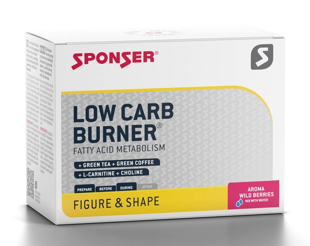 Napój SPONSER LOW CARB BURNER owoce leśne (pudełko 20 saszetek x 6g) (NEW)