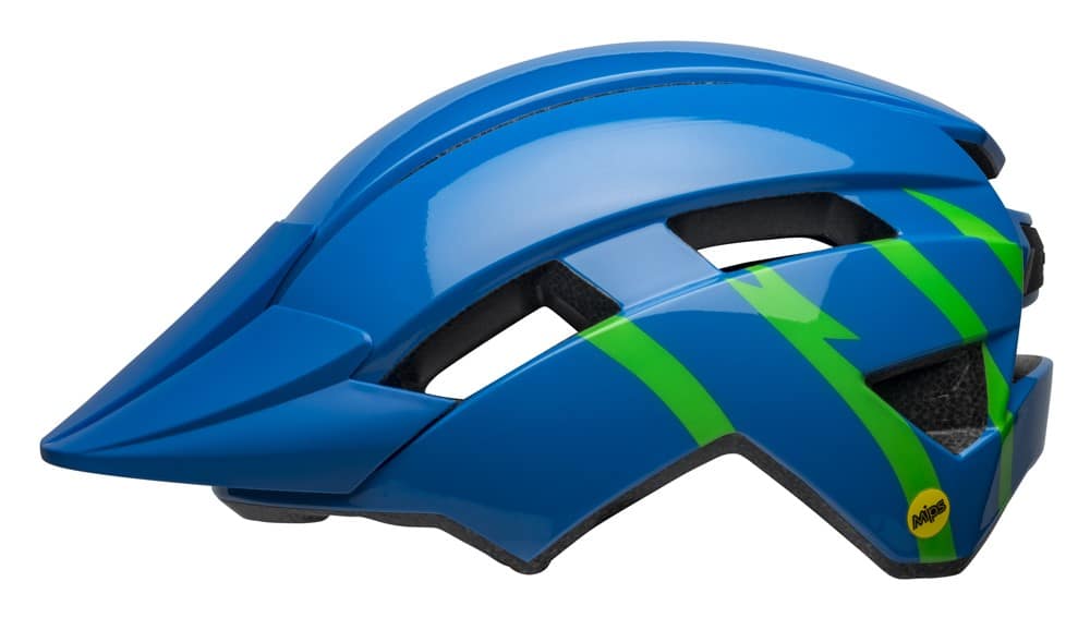 Kask dziecięcy BELL SIDETRACK II strike gloss blue green roz. Uniwersalny (47–54 cm) (NEW 2025)