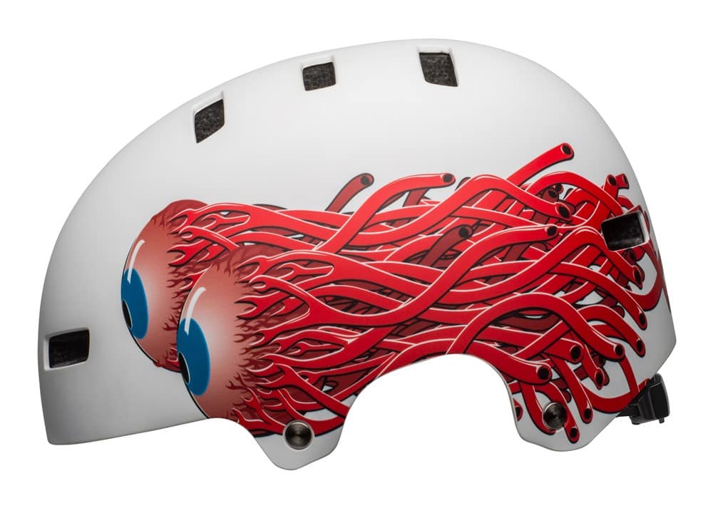 Kask juniorski BELL SPAN matte white eyes roz. XS (49–53 cm) (WYPRZEDAŻ -50%)
