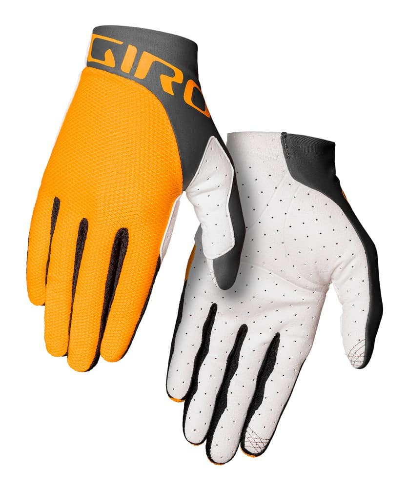 Vyriškos pilnų pirštų pirštinės GIRO TRIXTER yellow port gray, dydis L (delno apimtis 229-248 mm / delno ilgis 189-199 mm)