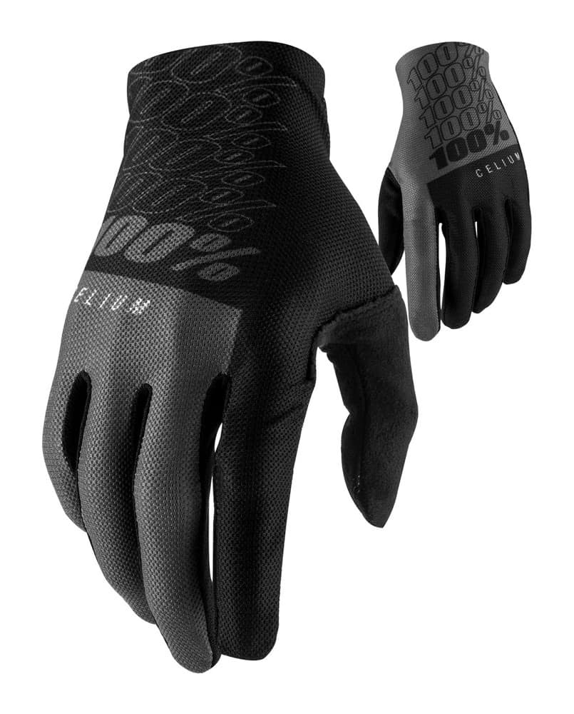 Pilnų pirštų pirštinės 100% CELIUM Glove black grey, dydis XXL (delno ilgis 209-216 mm)