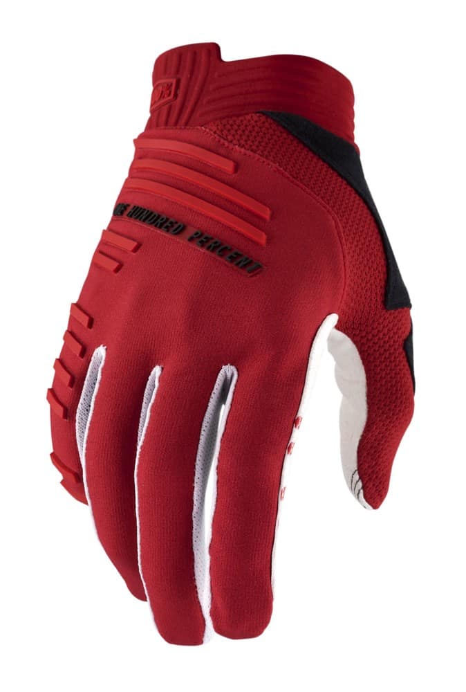 Pilnų pirštų pirštinės 100% R-CORE Glove cherry, dydis S (delno ilgis 181-187 mm)