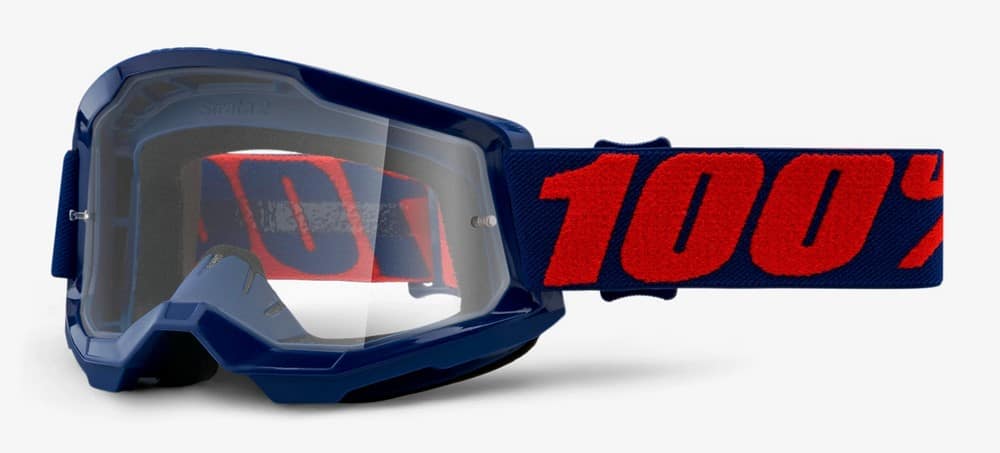 Gogle 100% STRATA 2 MASEGO (Szyba Przezroczysta Anti-Fog, LT 88%-92%) (WYPRZEDAŻ -50%)
