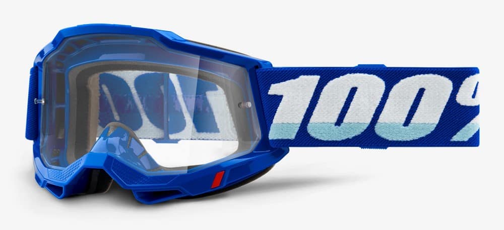 Gogle 100% ACCURI 2 BLUE (Szyba Przezroczysta Anti-Fog, LT 88%-92%) (WYPRZEDAŻ -50%)