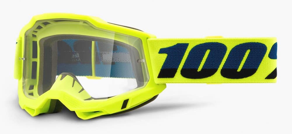 Gogle 100% ACCURI 2 YELLOW (Szyba Przezroczysta Anti-Fog, LT 88%-92%) (WYPRZEDAŻ -50%)