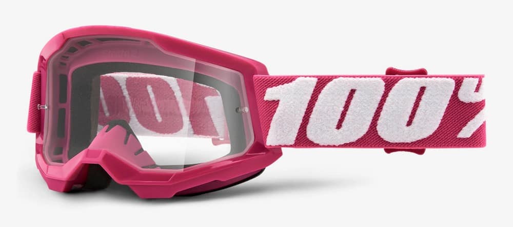 Gogle 100% STRATA 2 JUNIOR FLETCHER (Szyba Przezroczysta Anti-Fog, LT 88%-92%) (WYPRZEDAŻ -50%)
