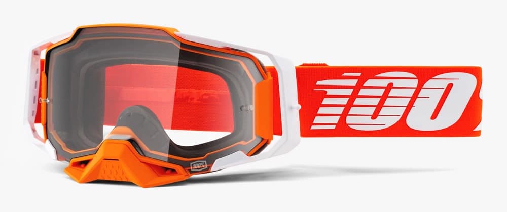 Gogle 100% ARMEGA REGAL Clear Lens (Szyba przezroczysta Anti-Fog, LT 88%-92%) (WYPRZEDAŻ -50%)